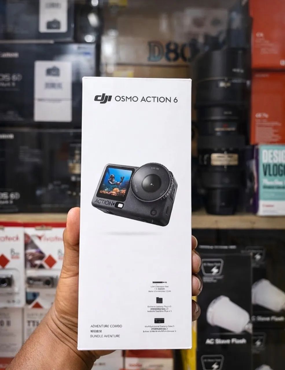 Dji Osmo Action 6 Adventure Combo Nova com NF 
