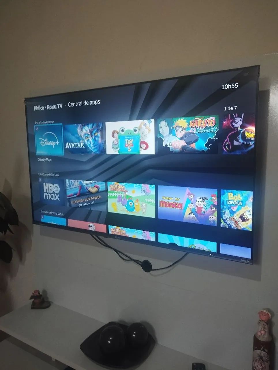 TV Philco 50 Polegadas Smart 4K Android Dolby Áudio Ruku 
