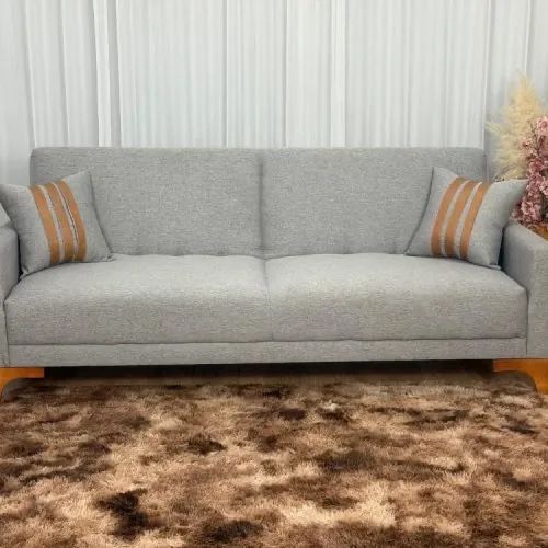 Sofa Cama Madri 2.09m - Cinza Linho Entrega Rápida - Foto 3