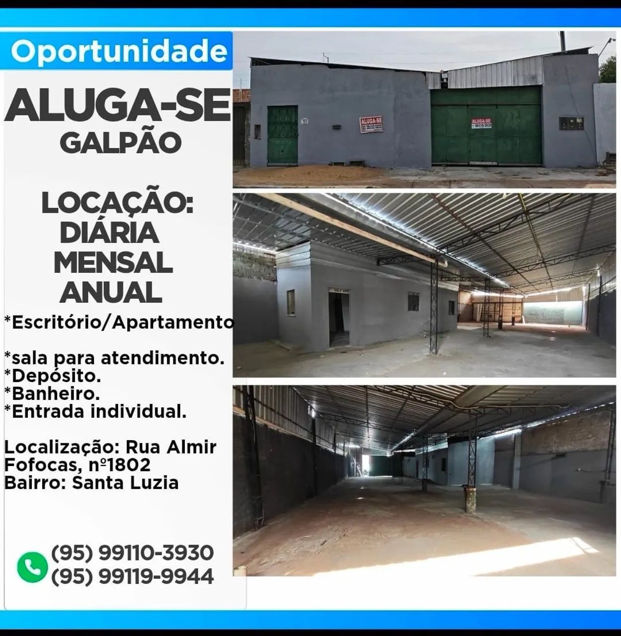 Aluga se galpões em Roraima  - Foto 3