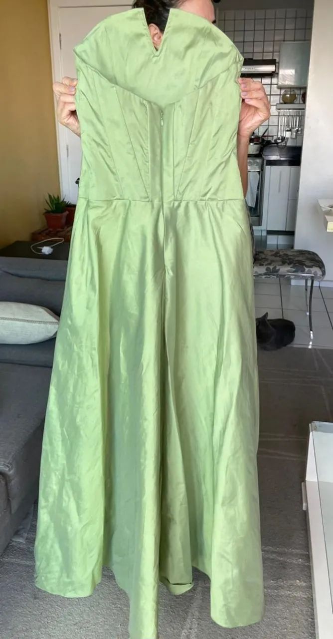 Vestido longo verde - Foto 2