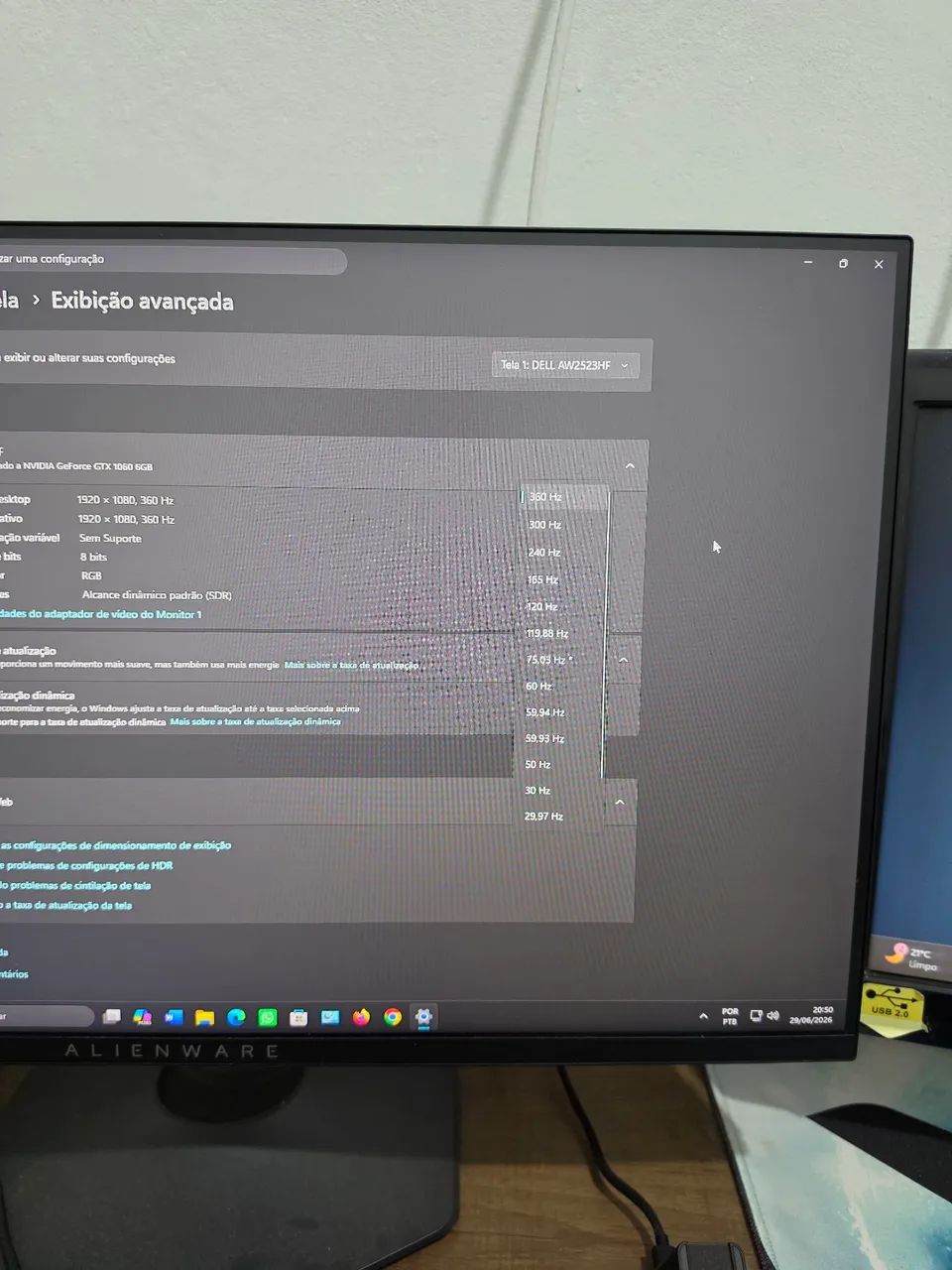 Monitor Alienware AW2523HF 25POL 360HZ - Foto 2