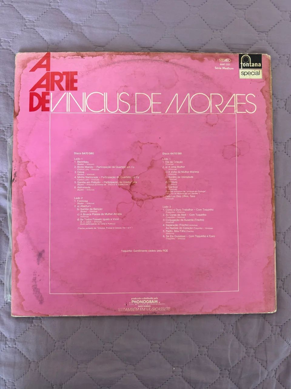 Disco de Vinil - Frank Sinatra e Vinicius de Moraes - Foto 2