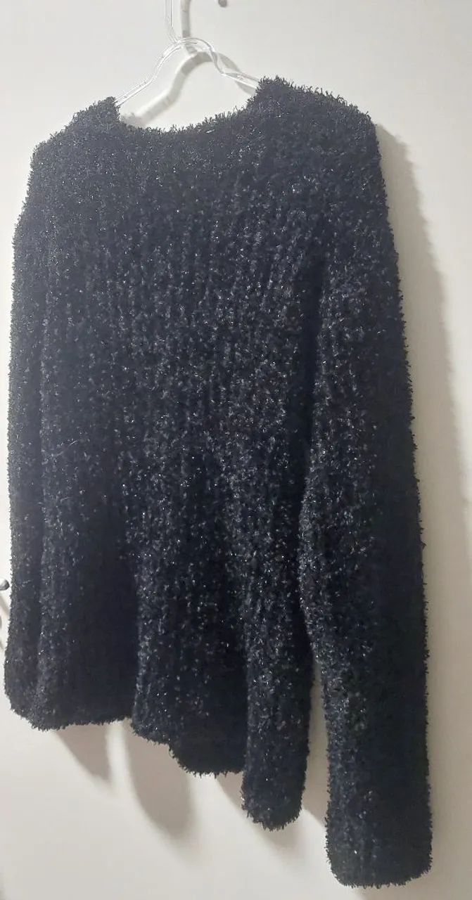 Blusa de pelinho com brilho - Foto 3