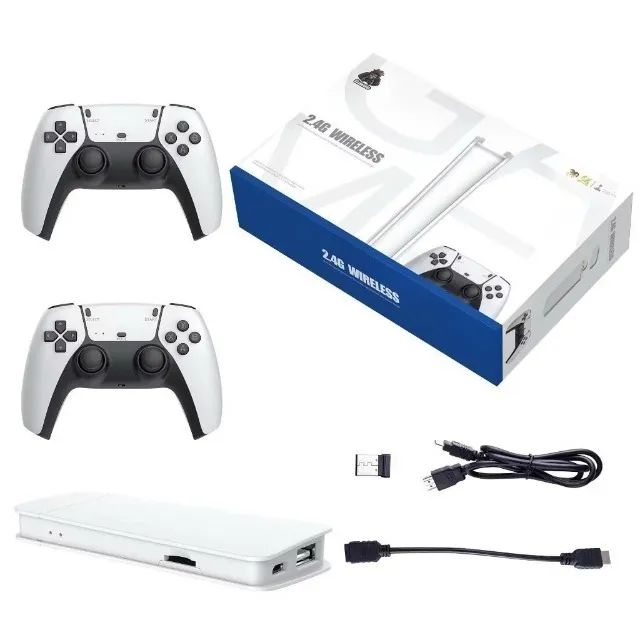 Video Game Retro m15 Plus 20 mil Jogos Retrô Clássicos 2 Controles Sem Fio Loja Coimbra - Foto 3