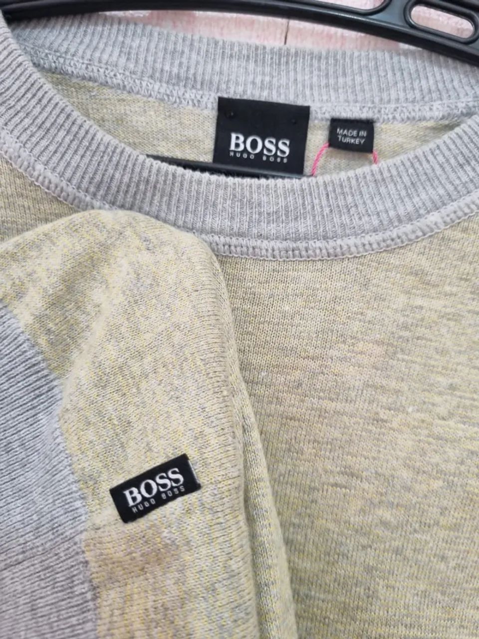 SUETER CINZA HUGO BOSS - Foto 3