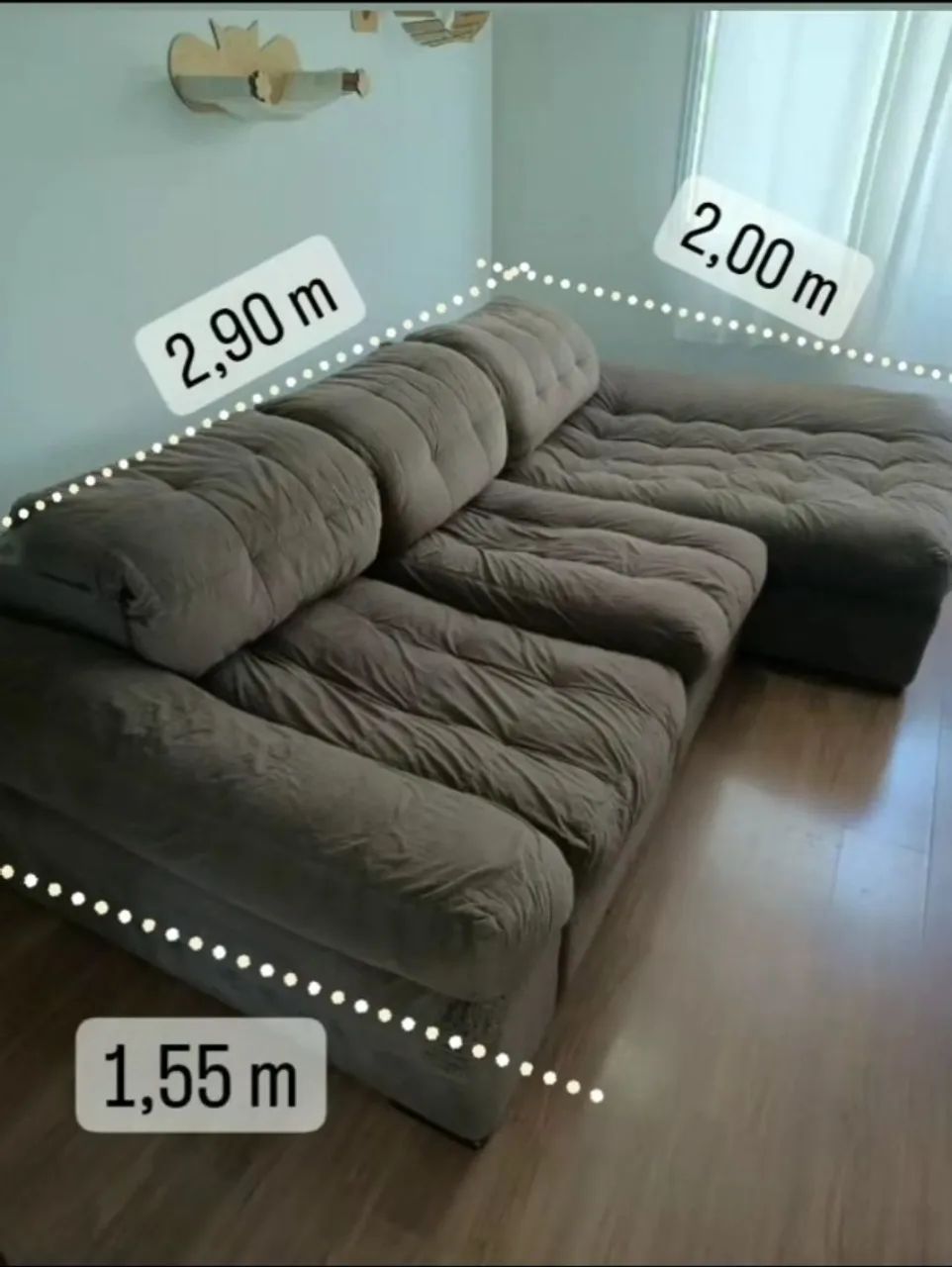 sofa cama super maçio 3 peças