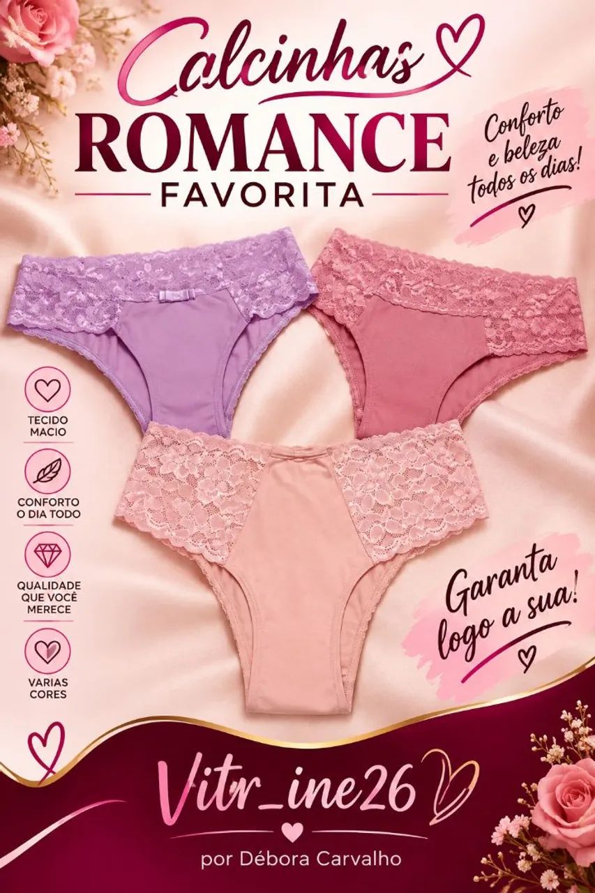 Calcinhas da romance