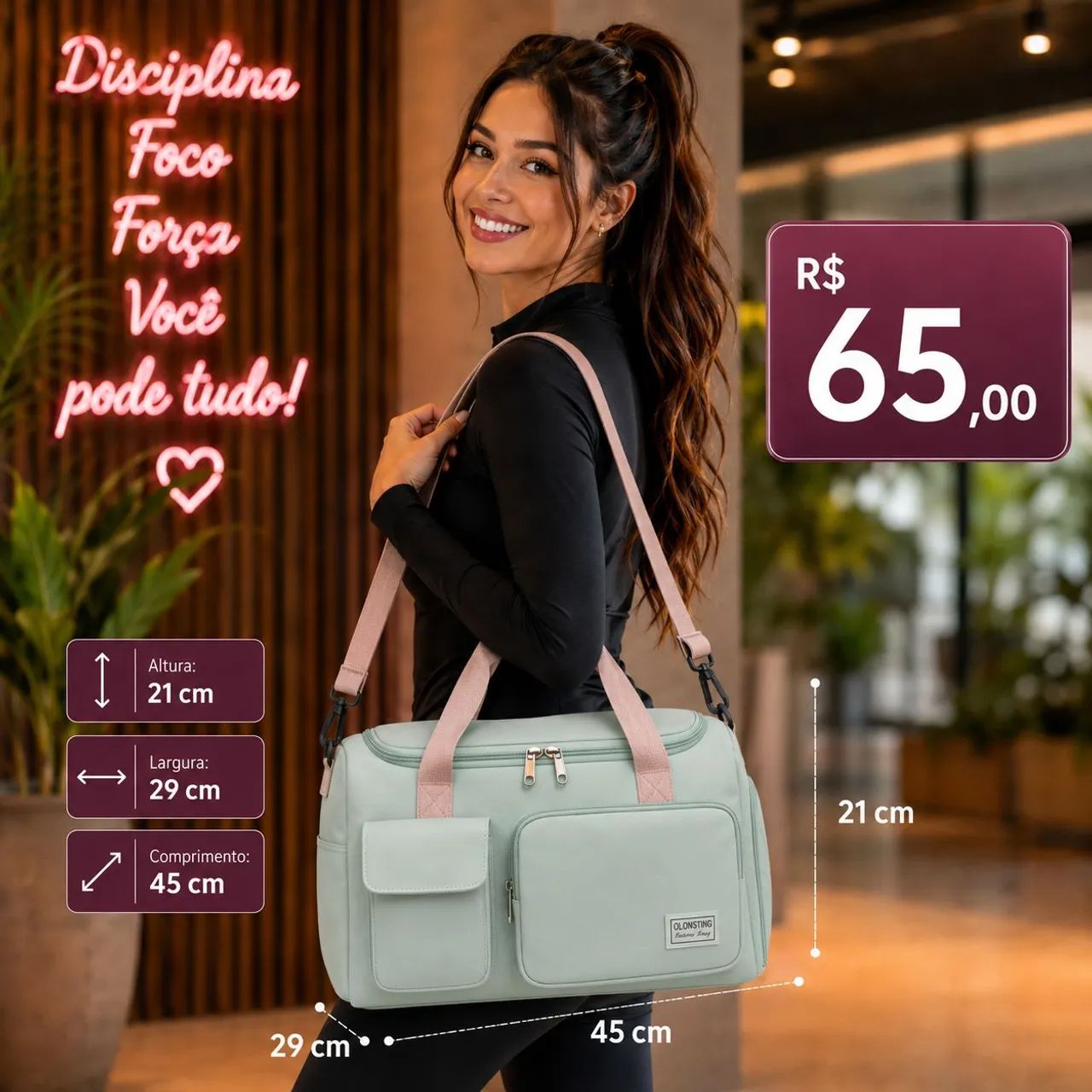 Bolsa de viagem/ academia 
