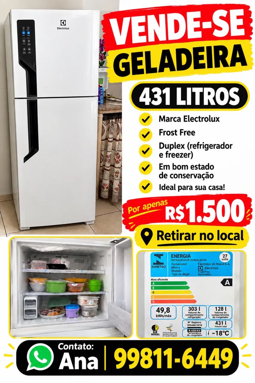 Geladeira 431 litros  - Foto 3