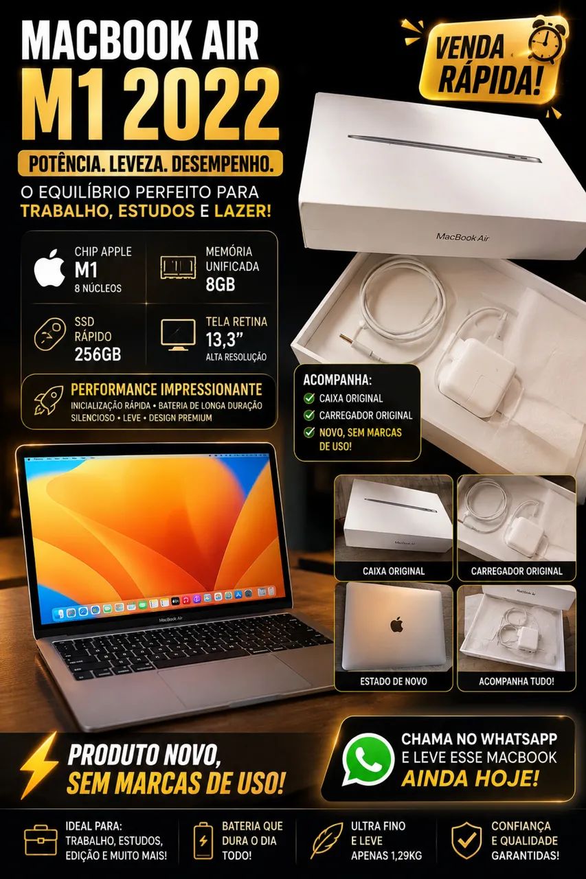 MacBook Chip M1 2022 - Foto 2