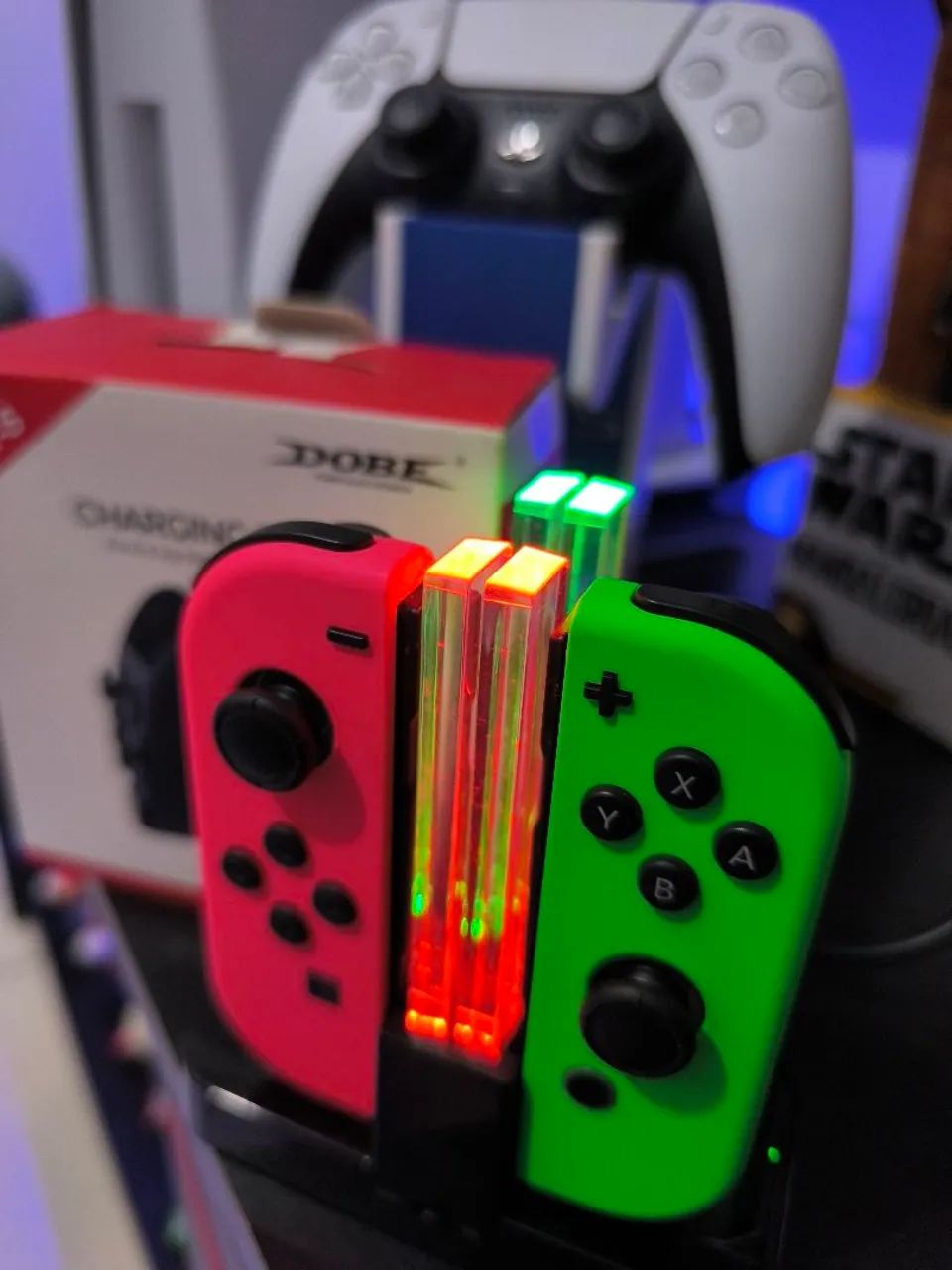 Base Carregadora para Joy-Cons e Pro Controle - Nintendo Switch  - Foto 4