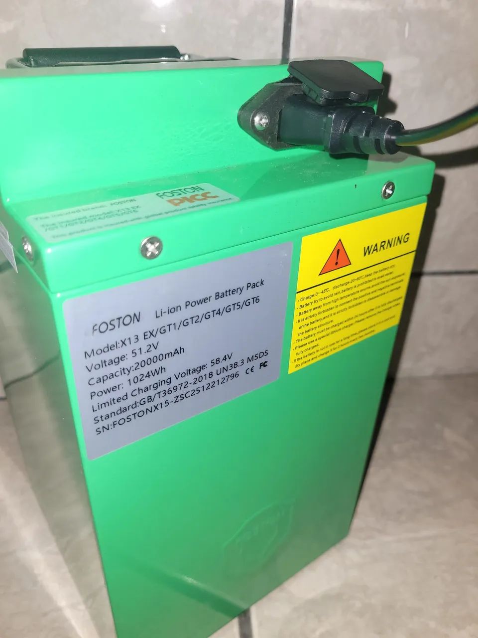 Bateria de litio(LFP) + carregador