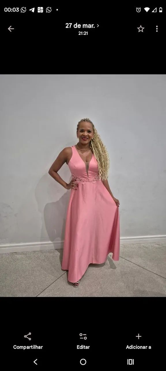 Vestido de formatura rosa  - Foto 3