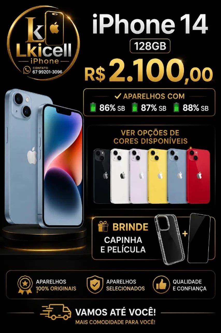 iPhones da melhor qualidade é na Lkicell