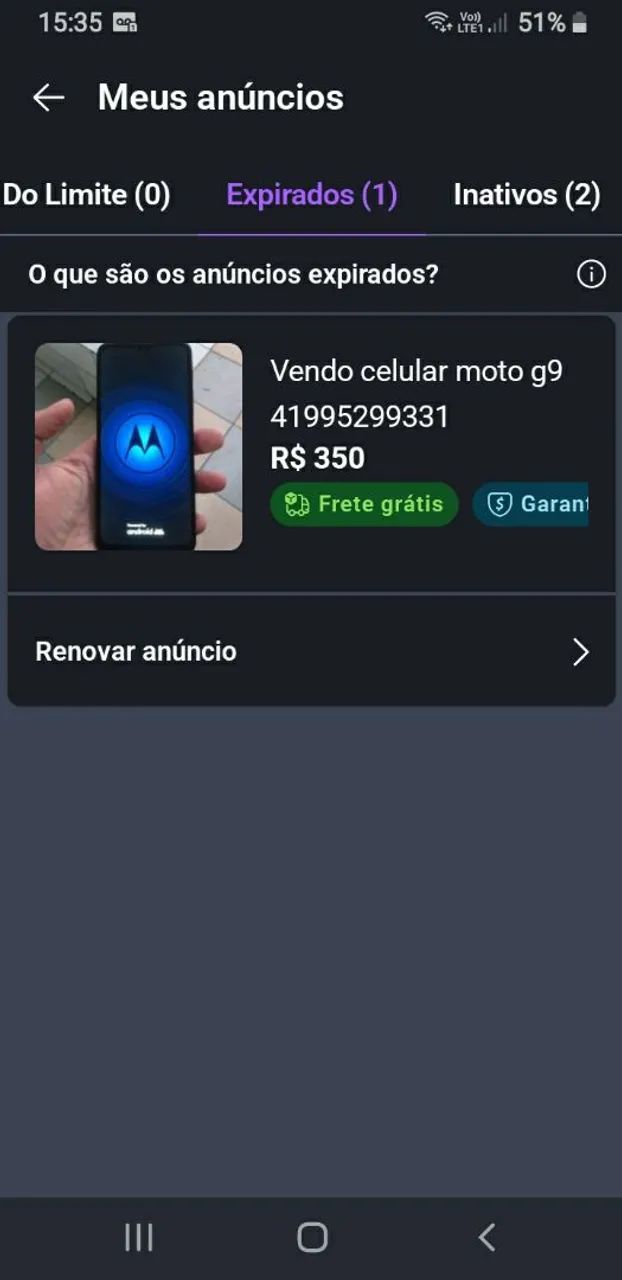 Vendo moto g9 play *