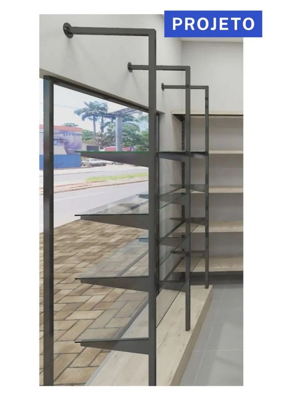 Prateleiras de Vidro para Loja | Vitrine Comercial | Expositor | Estante de Vidro - Foto 2