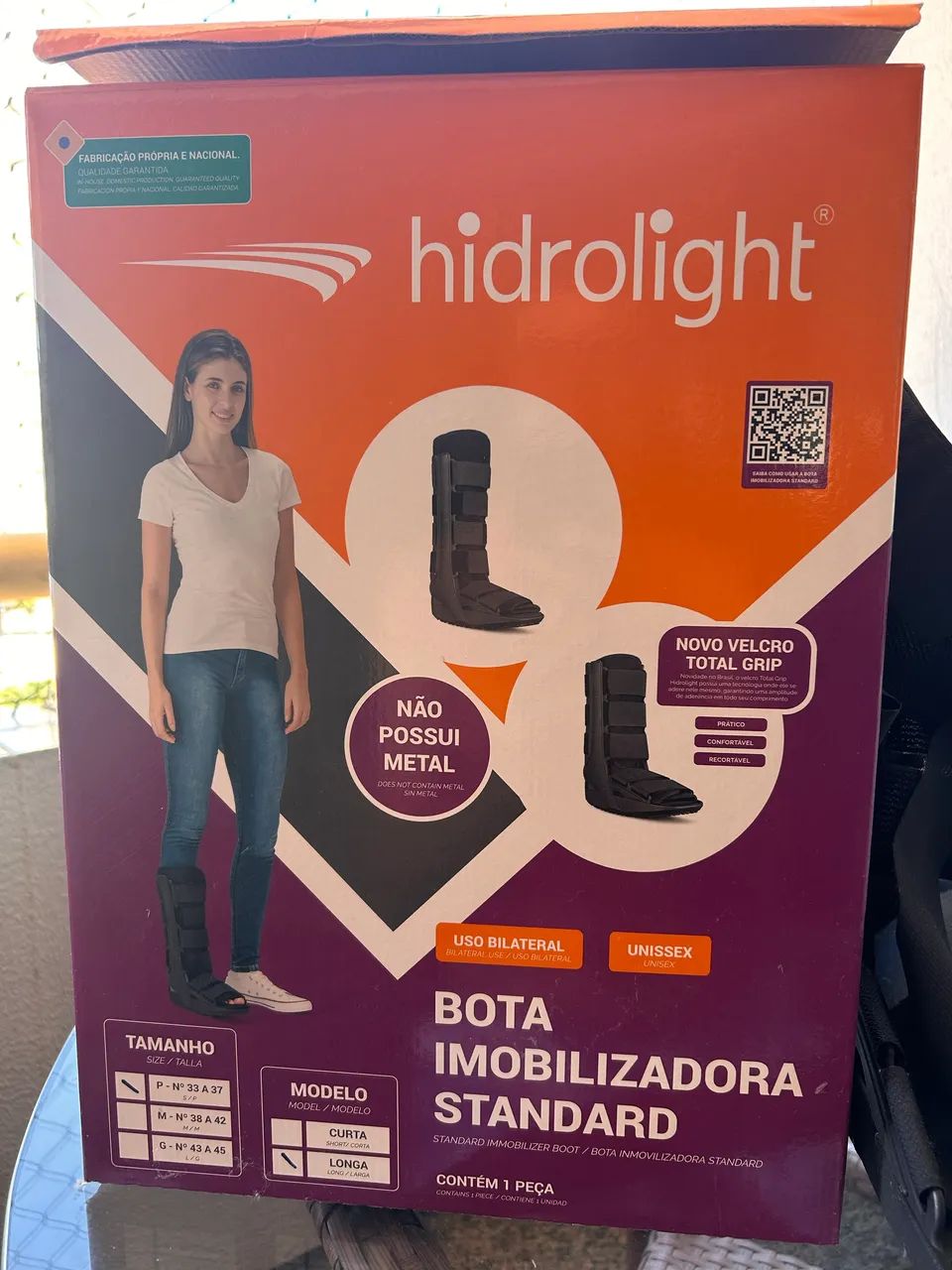 Bota imobilizadora ortopédica HIDROLIGHT 