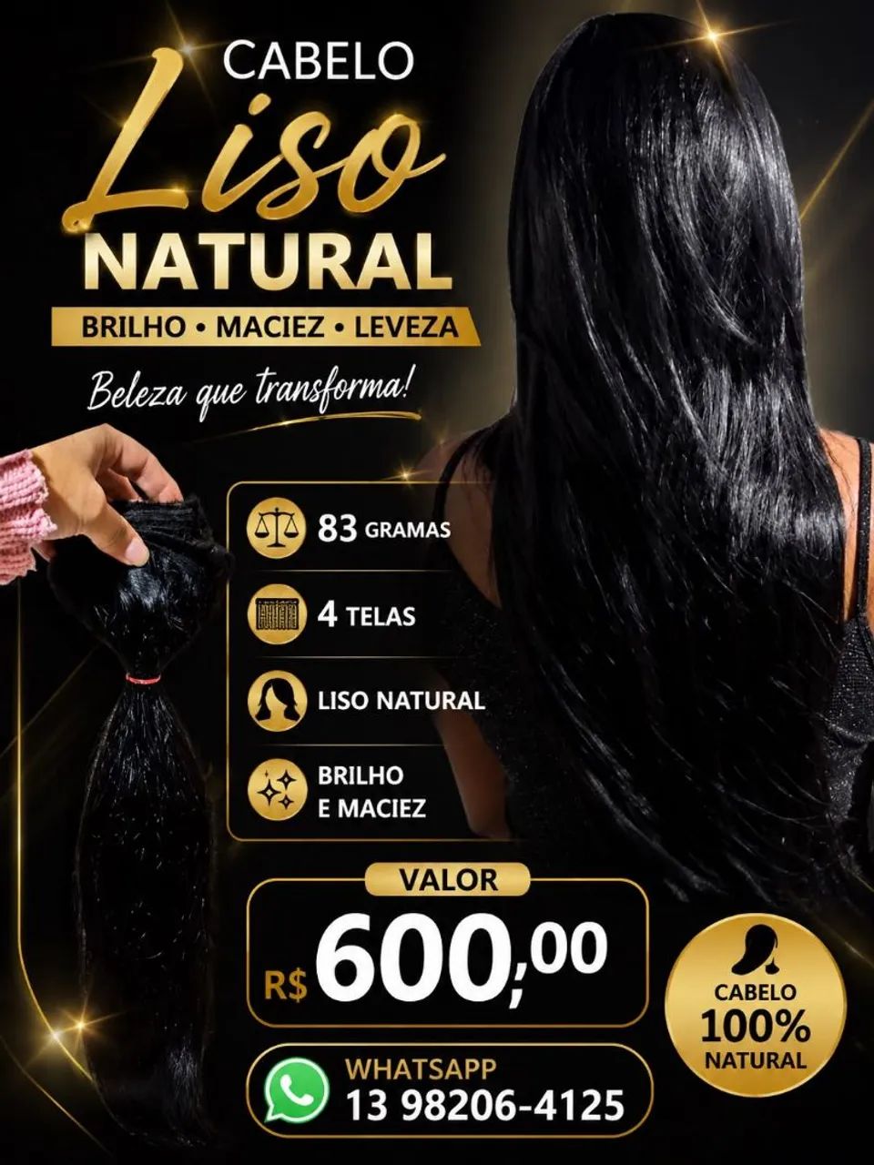 Vendo cabelo humano 