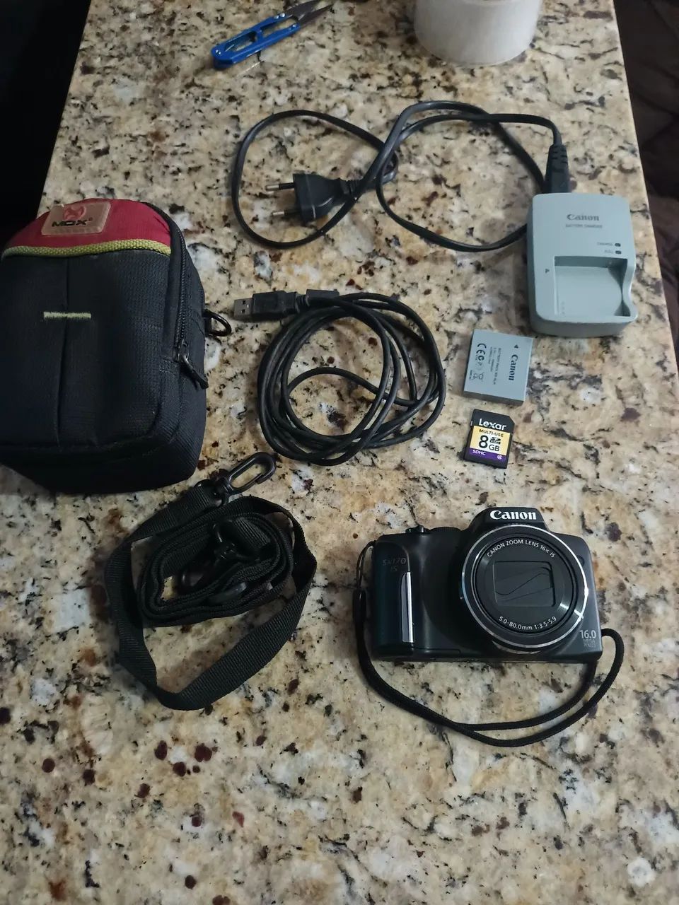 Canon SX170 IS Pouco Usada + Bolsa + Cartão 8GB - Completa - Foto 2