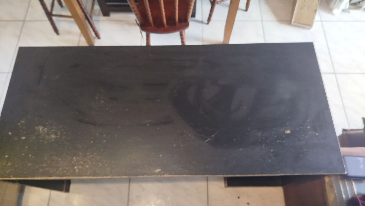 Mesa de Escritório preta C/ gaveta  - Foto 5