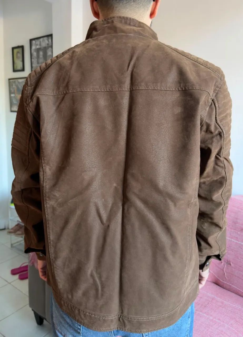 Vendo casaco de couro masculino  - Foto 3