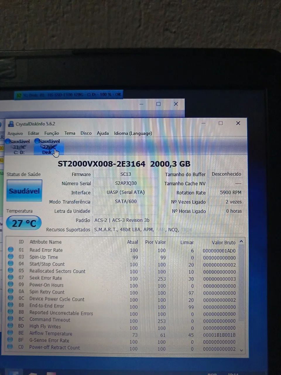 2 hds 2tb seagate skyhawk cftv dvr, NOVO! - Foto 2