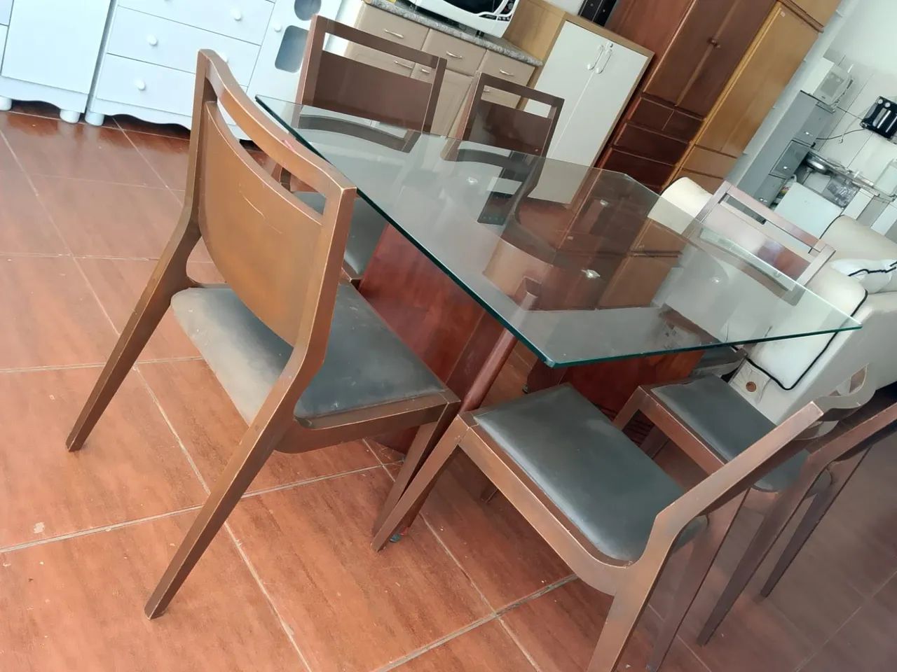 Mesa de madeira 160X1metro