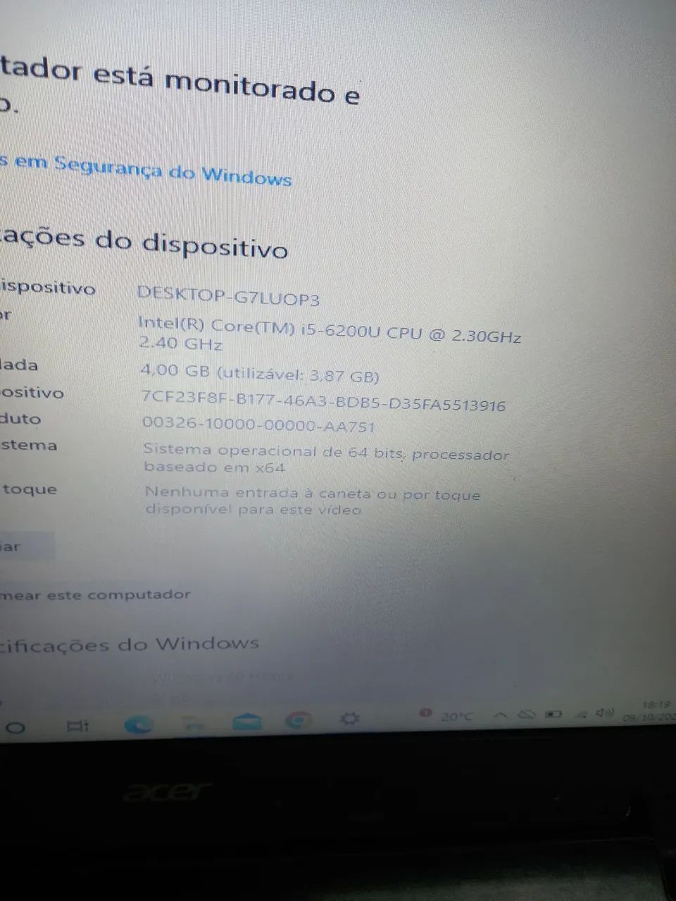 Notebook i5 6geracao  - Foto 4