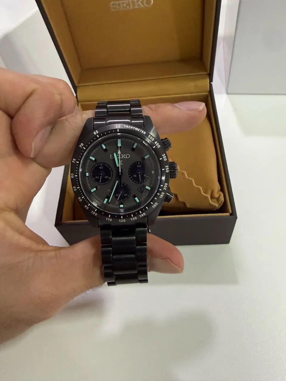 Seiko Prospex Speedtimer ?The Black Series - Night Vision? - Foto 5
