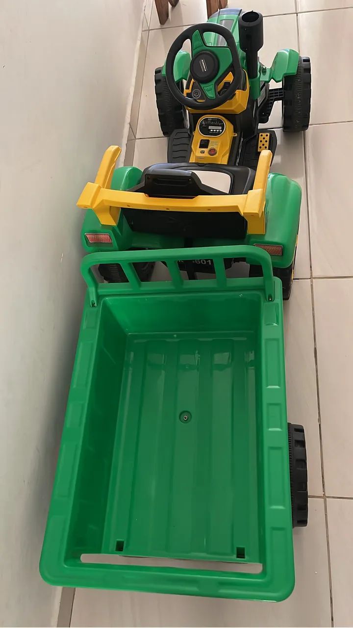 Trator elétrico com caçamba  - Foto 3