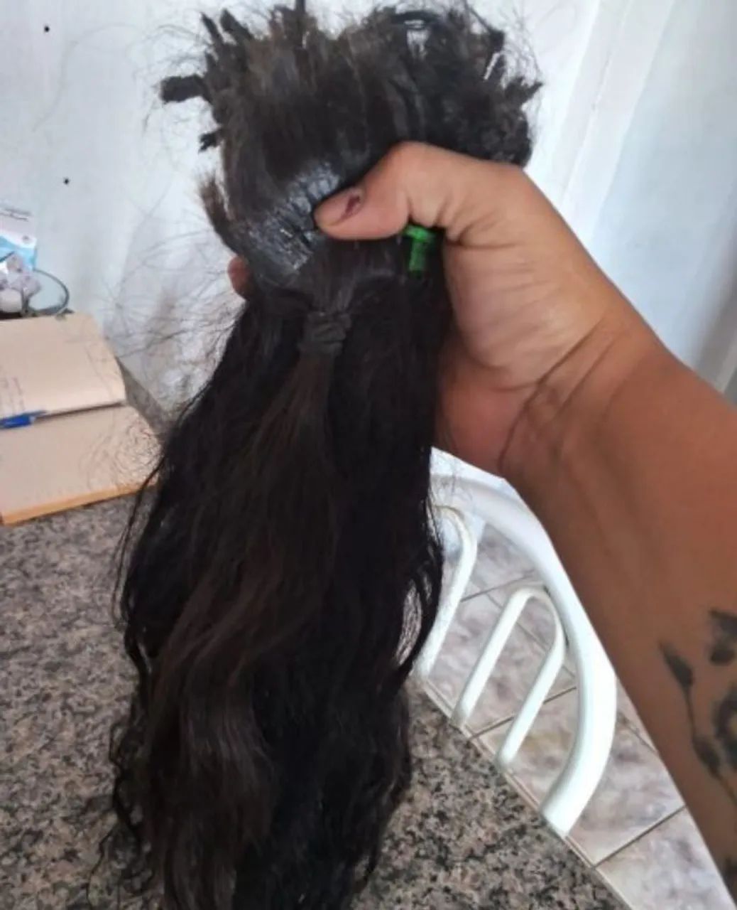 Vendo ou troco cabelo humano cacheado  - Foto 3
