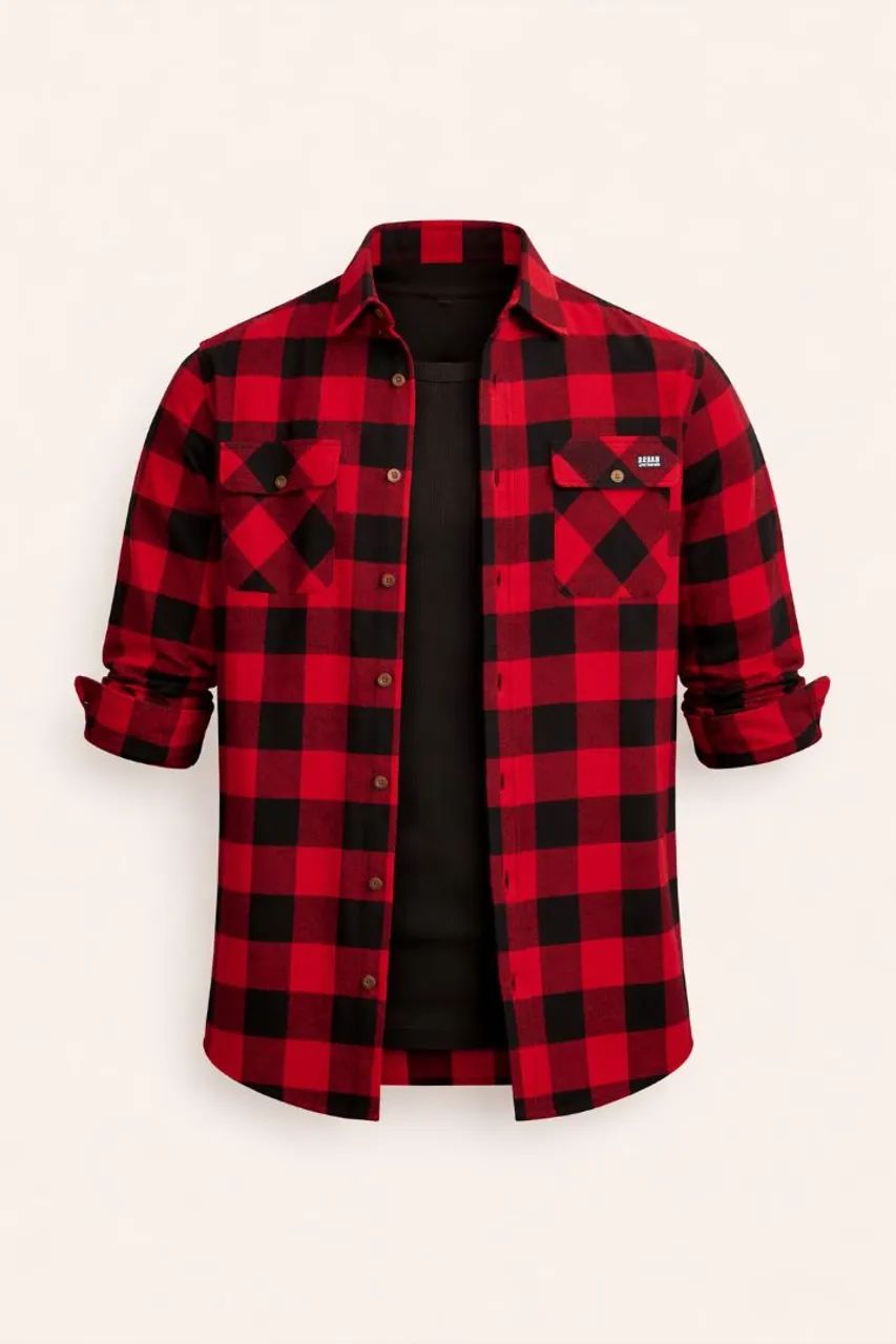 Camisa quadriculada 100% Algodão