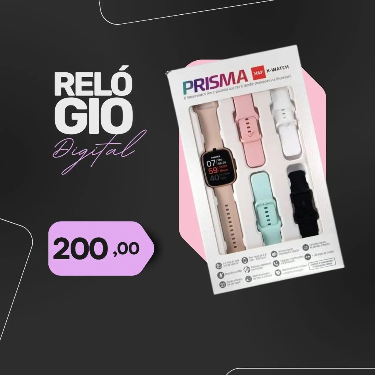 Relógio digital kit
