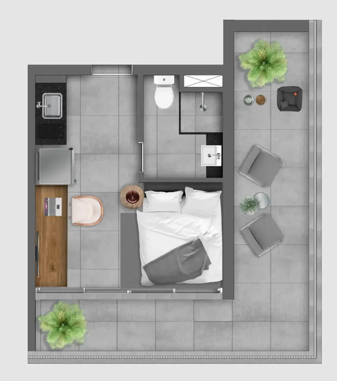 PLANTA 24m²