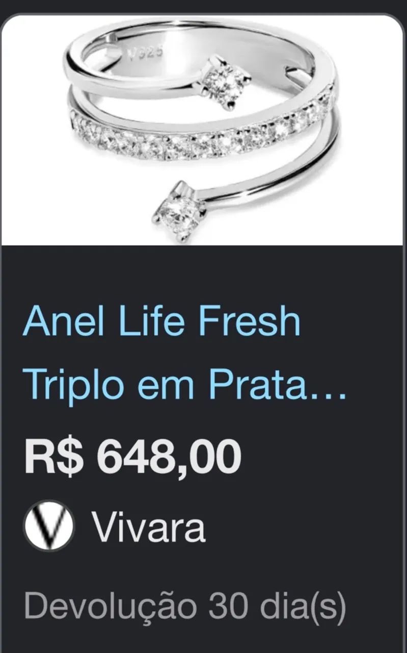 Anel Vivara Fresh Triplo Nº 16 - Foto 4