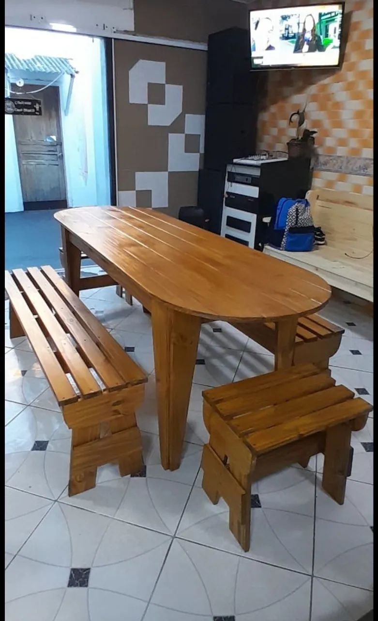 Mesa que vira banco  - Foto 2