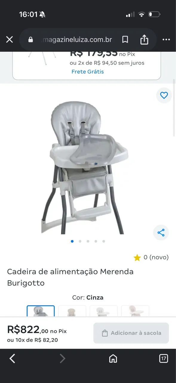 Cadeirão para alimentação 