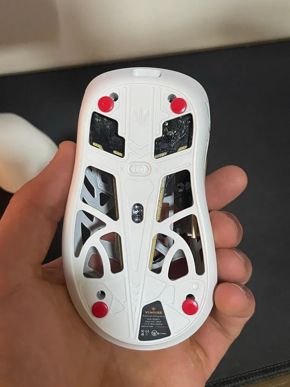 WLMouse Sword X 8000hz, 30.000dpi Mouse Gamer Sem fio (Branco