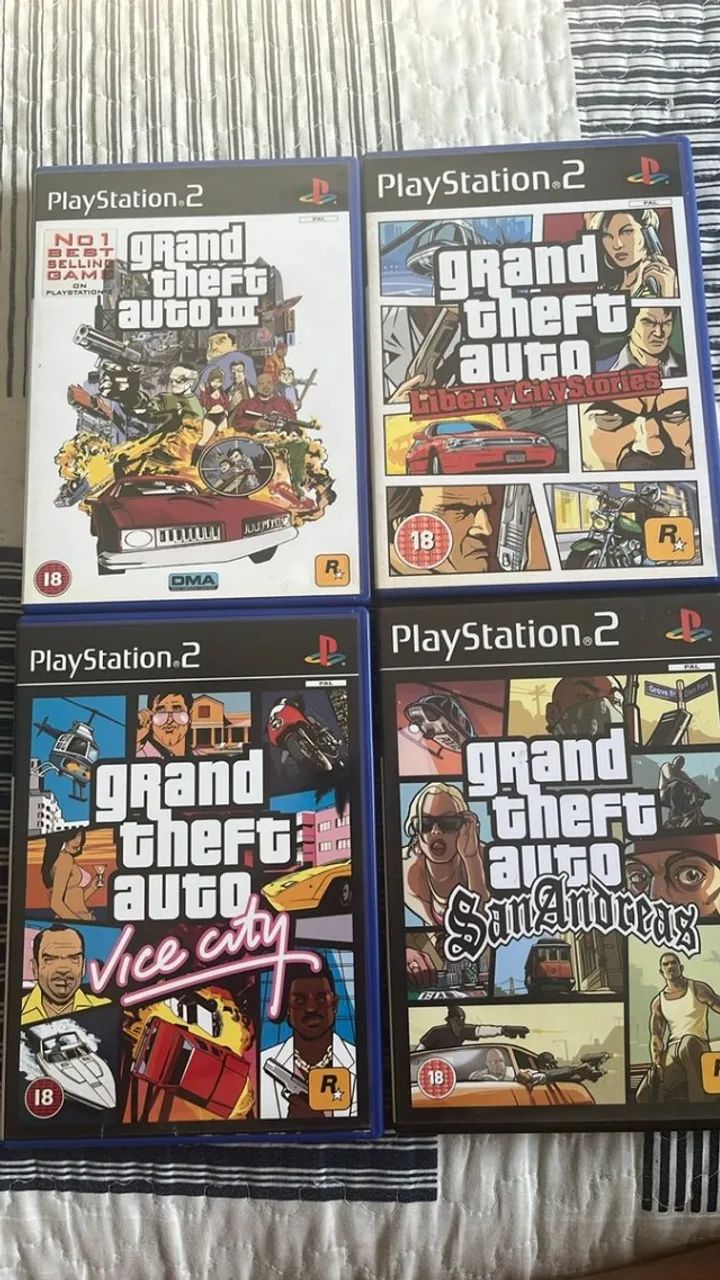 GTA PS2 Originais - Mapa e manual