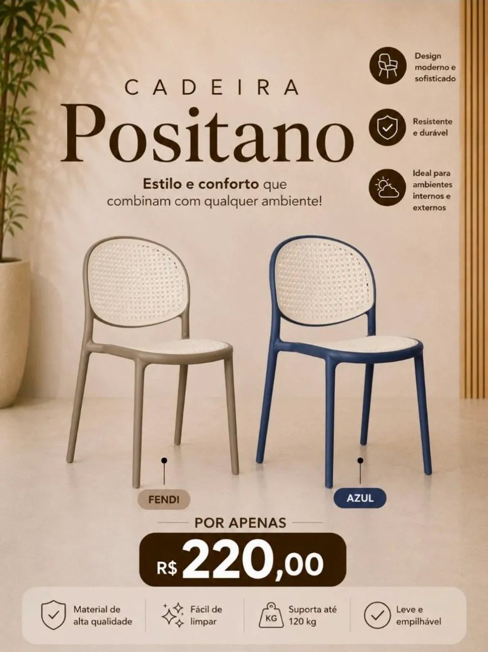 Cadeiras polipropileno a partir de 139,00  - Foto 5