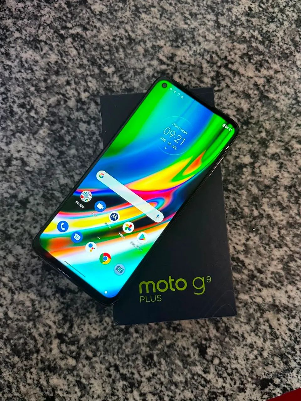 Celular Moto G9 Plus, cor Rose, 128 gb 4 ram