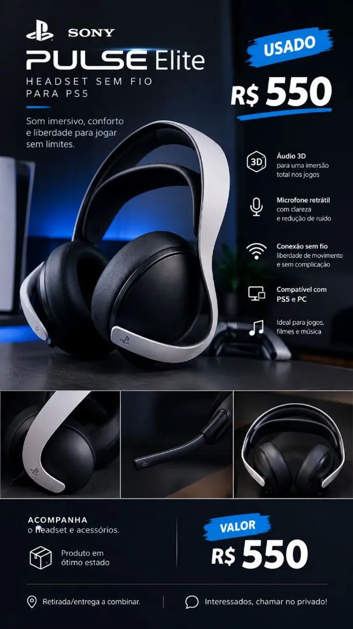 Headset pulse elite ps5