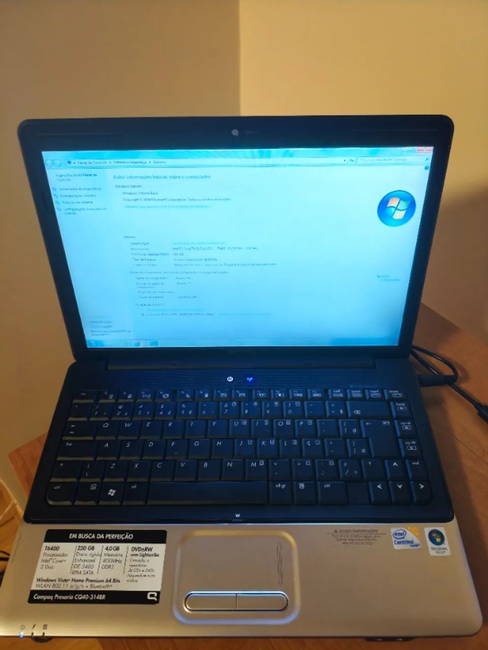 Notebook HP Compaq Presario CQ40