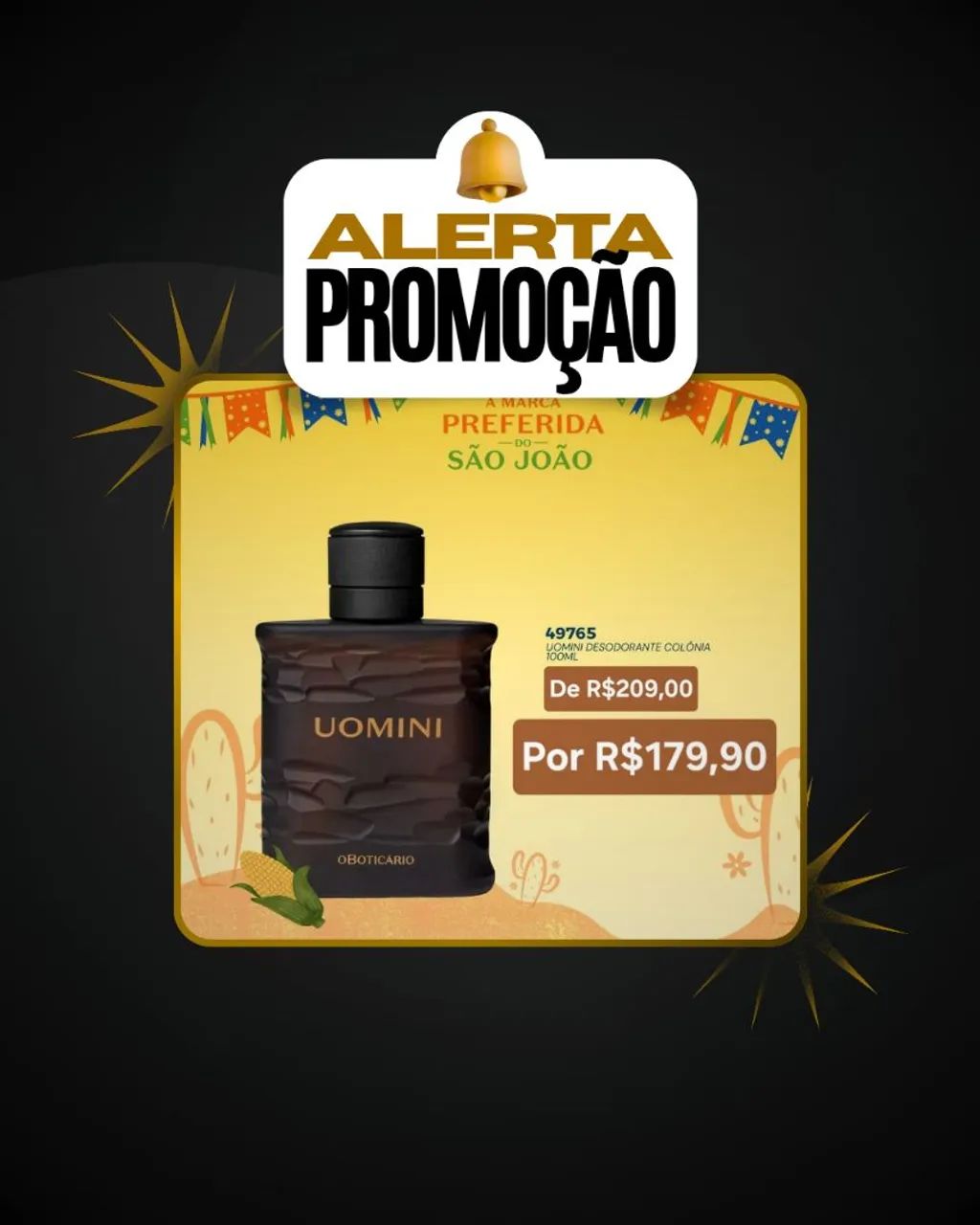 Oferta de Uomini 100ml - O Boticário 