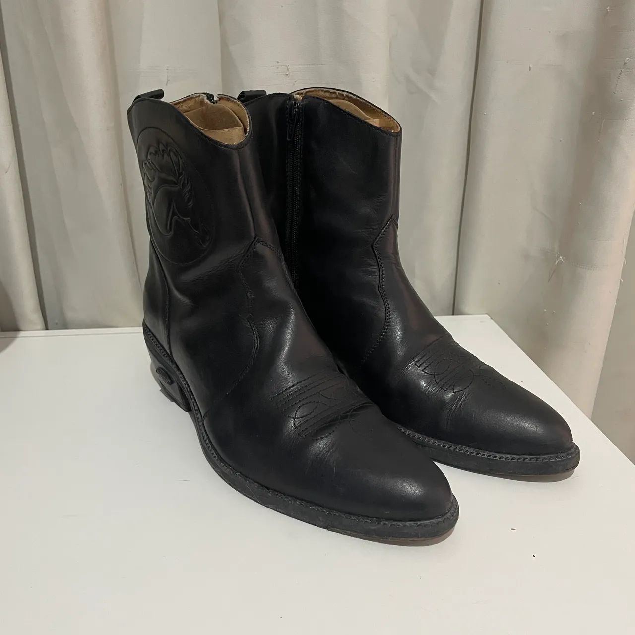 Bota Preta HR ÁGABÊ em Couro Legítimo - Foto 4