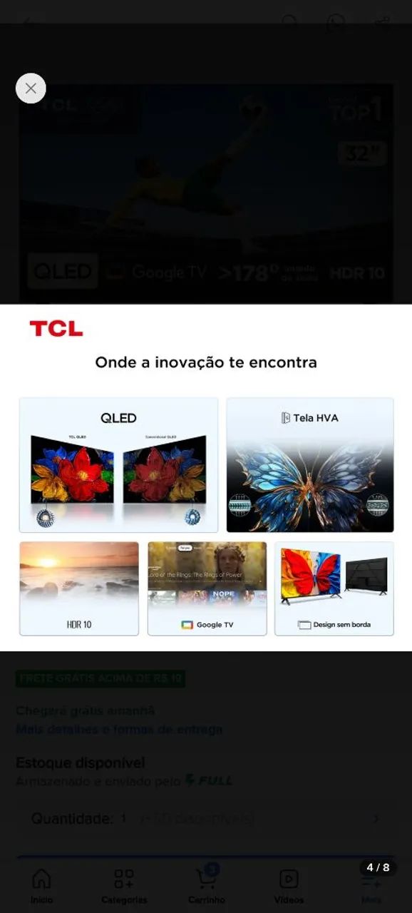 Tv 32 polegadas tcl - Foto 3