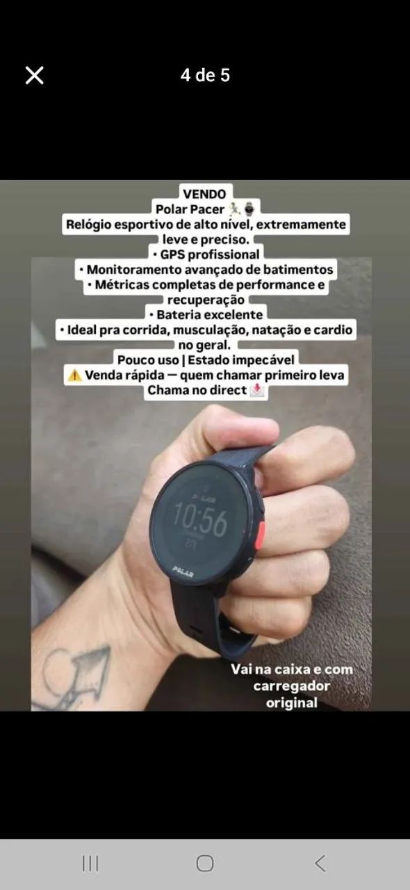 Relógio Polar Pacer  - Foto 2