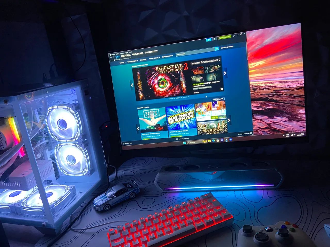 PC GAMER COMPLETO/ monitor e periféricos