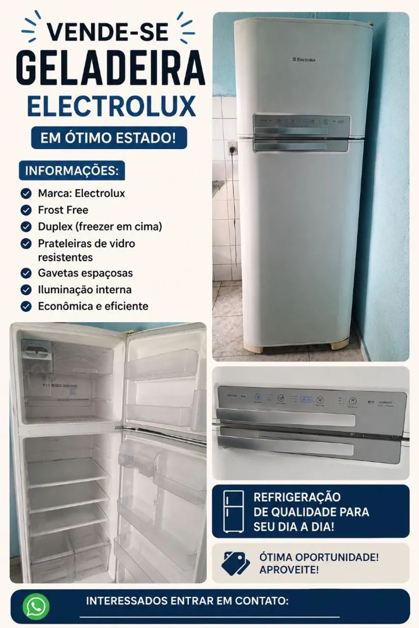 Geladeira eletrolux 